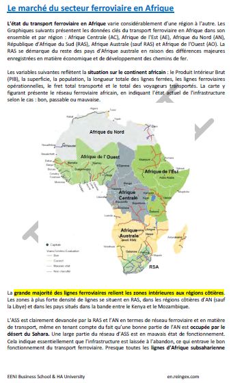 Transport ferroviaire en Afrique. Systèmes ferroviaires africains