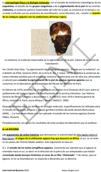 Civilización Africana - antiguo Egipto. Cheikh Anta Diop: pertenencia del Egipto faraónico al África Negra
