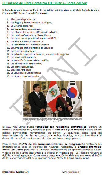 Tratado de libre comercio Perú-Corea del Sur