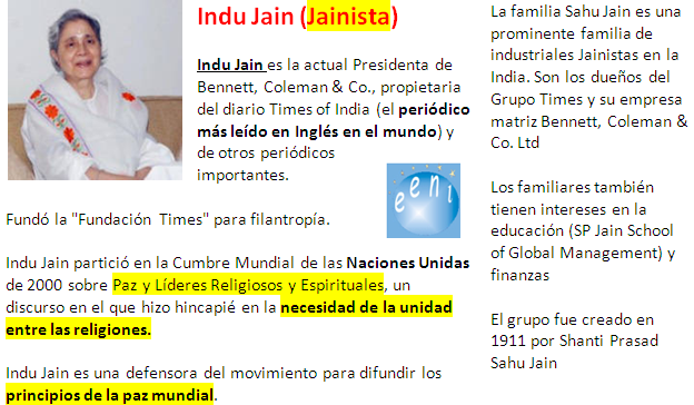 Indu Jain (Jainista, Curso Máster Doctorado)