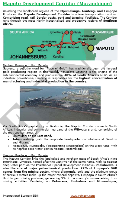 Puertos de Mozambique: Maputo, Nacala, Beira. Curso transporte marítimo