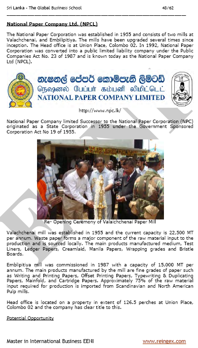 Sri Lanka Negocios
