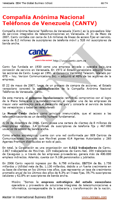 Venezuela CANTV