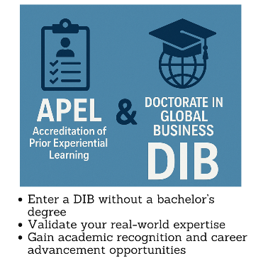 MIB and APEL (Accreditation of Prior Experiential Learning)