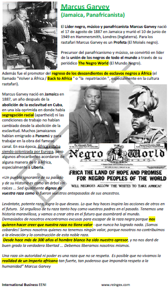 Marcus Garvey Panafricanismo