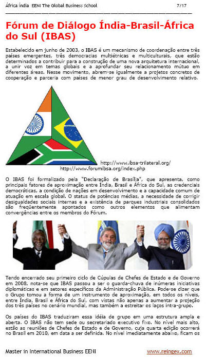 Índia Brasil África do Sul (Negócios)