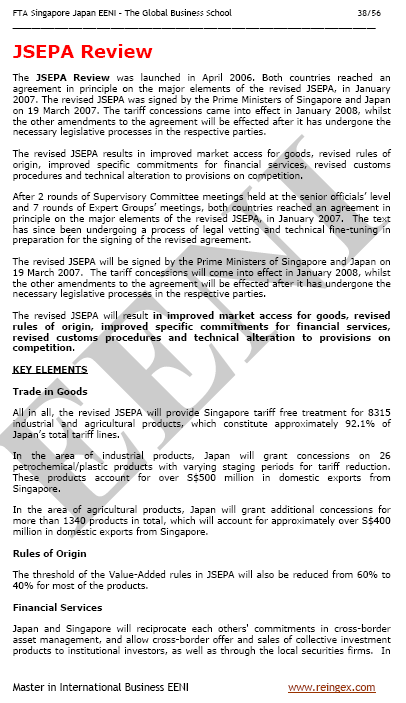 Acordo de Livre-Comércio (ALC) Japão-Singapura