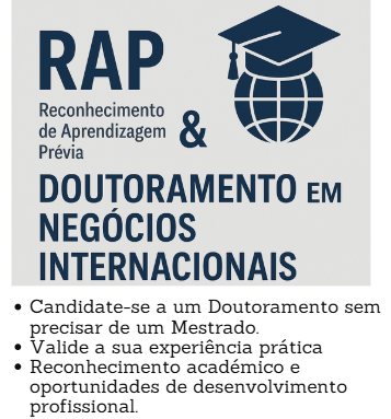 Doutoramento DIB sem Mestrado. Reconhecimento de Aprendizagem Prévia (RAP)